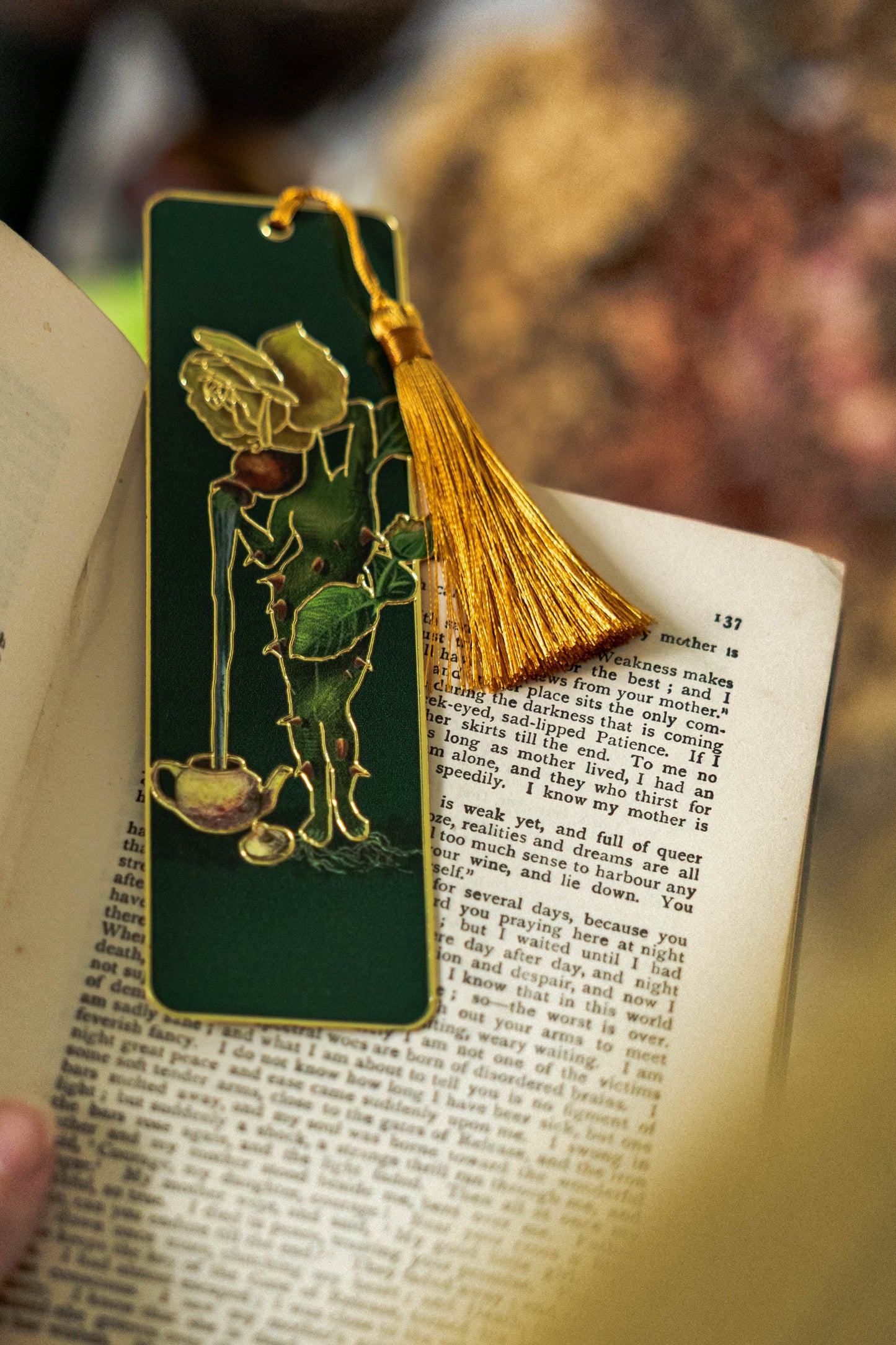 Brass Bookmark, Orla Rose