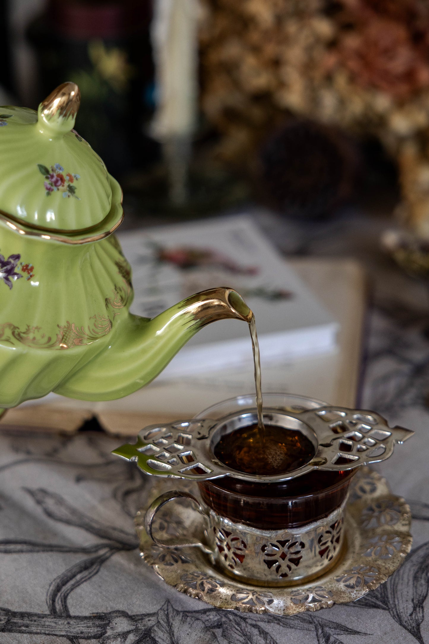 Nickel Plated Tea Strainer